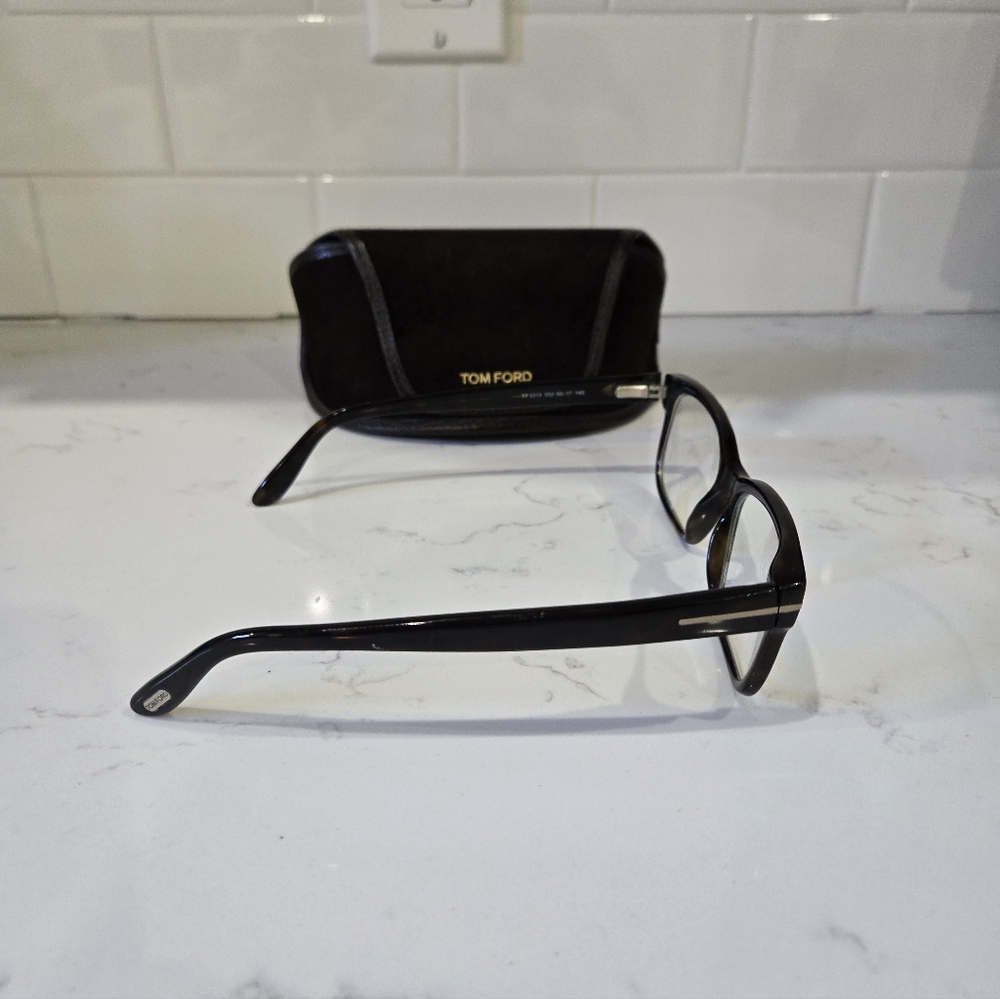 Tom Ford Black Eyeglasses with Case - Picture 3 of 6